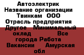 Автоэлектрик › Название организации ­ Твинкам, ООО › Отрасль предприятия ­ Другое › Минимальный оклад ­ 40 000 - Все города Работа » Вакансии   . Амурская обл.